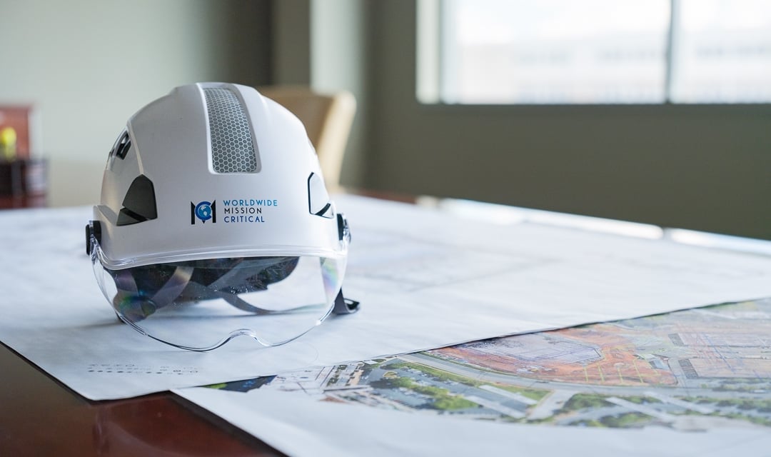 WWMC Helmet with projects on the table